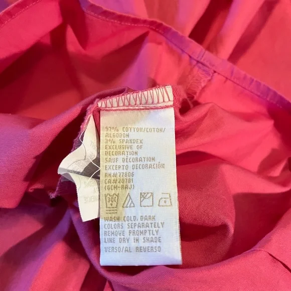 Tommy Hilfiger Pink Sleeveless Button Up Top | Women's 16 - Picture 5 of 5